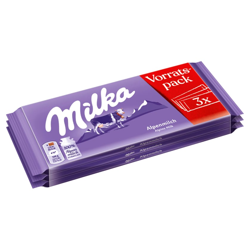 Milka 3x100 Alpenmilch 300g